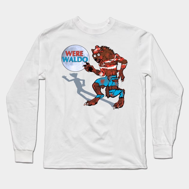 Werewaldo Long Sleeve T-Shirt by scottsherwood